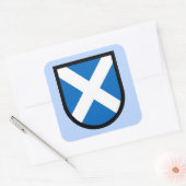 St. Andrew's Shield Vierkante Sticker (Envelop)