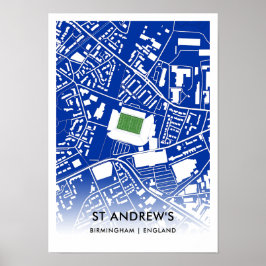 St Andrew's Stadium Poster, de thuisbasis van Birm Poster