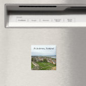 St Andrews Town Aerial Uitzicht vanaf de kathedraa Magneet (Insitu (Vaatwasser))