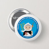 St. Angela Merici Ronde Button 5,7 Cm (Voorkant /achterkant)