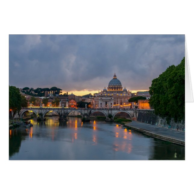 St. Angelo Bridge, St. Peter's Basilica, Rome (Voorkant Horizontaal)