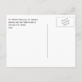 St. Angelo Bridge, St. Peter's Basilica, Rome Briefkaart (Achterkant)
