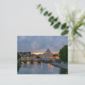 St. Angelo Bridge, St. Peter's Basilica, Rome Briefkaart (Staand voorkant)