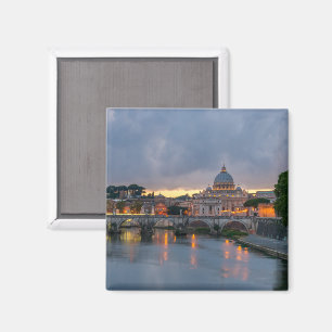 St. Angelo Bridge, St. Peter's Basilica, Rome Magneet