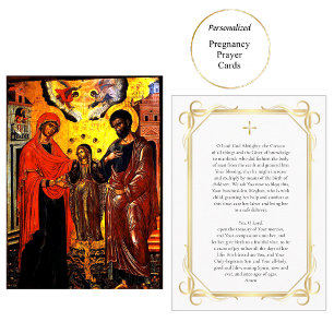 St. Anna, Joachim, Theotokos Zwangerschap Gebedska Plaatskaartje