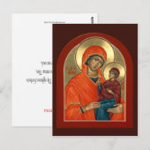 St. Anna Prayer Card Briefkaart (Voorkant / Achterkant)