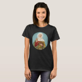 St Anne Afbeelding Patron Saint Kinderen Kat T-shirt (Voorkant volledig)