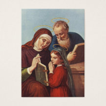 St. Anne Blessed Virgin Mary Prayer Heilige Kaart