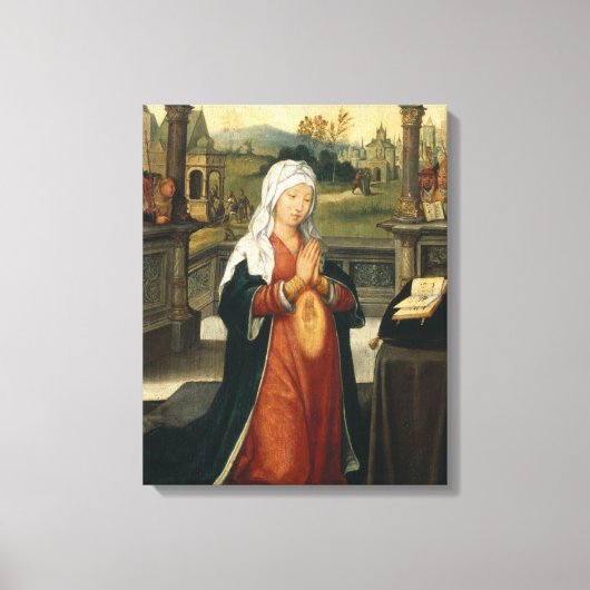 St.Anne Conceiving the Virgin Canvas Afdruk (Voorkant)