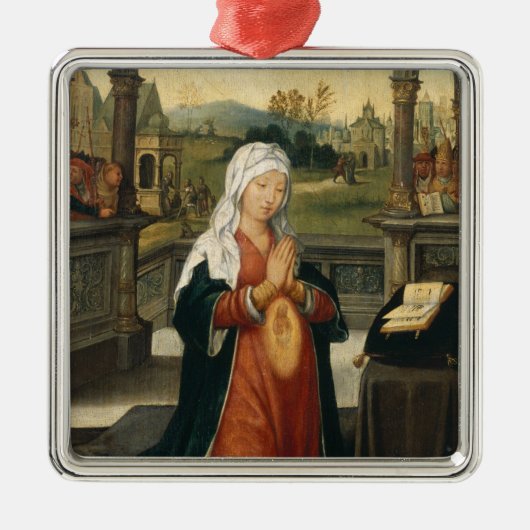 St.Anne Conceiving the Virgin Metalen Ornament (Voorkant)