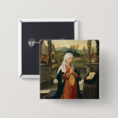 St.Anne Conceiving the Virgin Vierkante Button 5,1 Cm (Voorkant /achterkant)