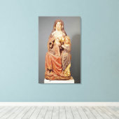 St. Anne, de Maagd en het Kind, Canvas Afdruk (Insitu (Houten vloer))