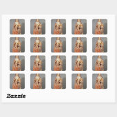 St. Anne, de Maagd en het Kind, Vierkante Sticker (Vel)