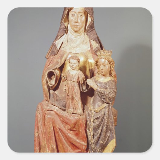 St. Anne, de Maagd en het Kind, Vierkante Sticker (Voorkant)
