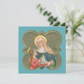 St. Anne en BVM in een Barbed Quatrefoil (BK67) (Staand voorkant)