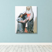 St. Anne en de Maagd, 1500-30 Canvas Afdruk (Insitu (Houten vloer))