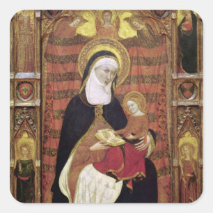 St. Anne en de Maagd Vierkante Sticker