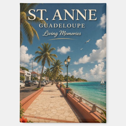 St Anne Guadeloupe Magneet (Voorkant)