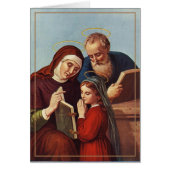 St. Anne Joachim, Maagd Mary, Christelijk gebed (Voorkant)