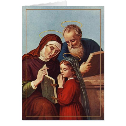 St. Anne Joachim, Maagd Mary, Christelijk gebed (Voorkant)
