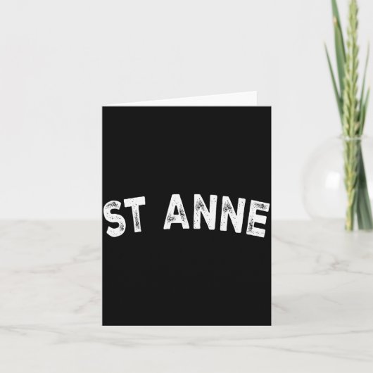 St Anne  Kaart (Voorkant)