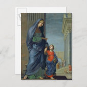 St. Anne leidt de Maagd naar de tempel Briefkaart (Voorkant / Achterkant)