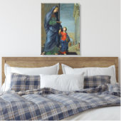 St. Anne leidt de Maagd naar de tempel Canvas Afdruk (Insitu (Slaapkamer))