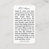 St Anne met de blote Maagd Mary Jesus Prayer Plaatskaartje (Achterkant)
