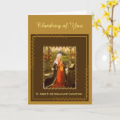 St. Anne & Onbevlekte Ontvangenis Maria Kaart (Gele Bloem)