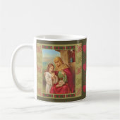 St. Anne Virgin Child Mary Grandmoeder Hearts Koffiemok (Links)