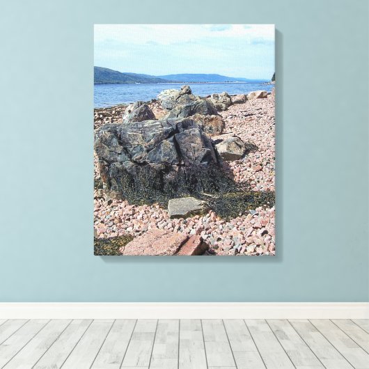 St. Anne's Bay, Cape Breton, Nova Scotia Canvas (Insitu (Houten vloer))