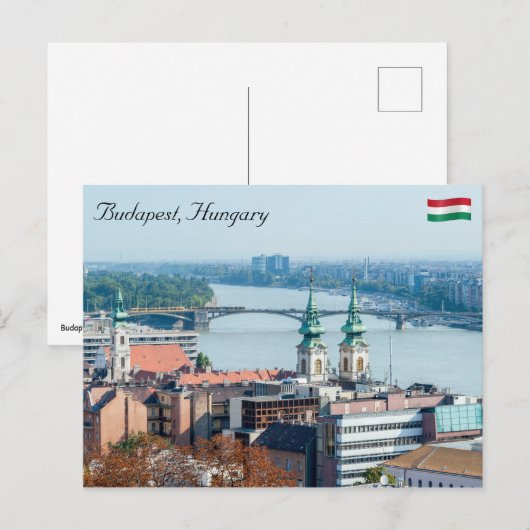 St. Anne's Church en Margaret Bridge in Boedapest Briefkaart (Voorkant / Achterkant)