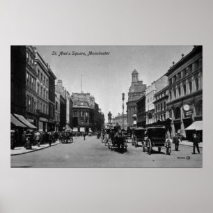 St. Ann's Square, Manchester, c.1910 Poster