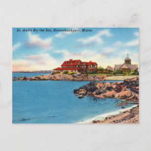 St. Ann's van het Zee, Kennebunkport, Maine Briefkaart