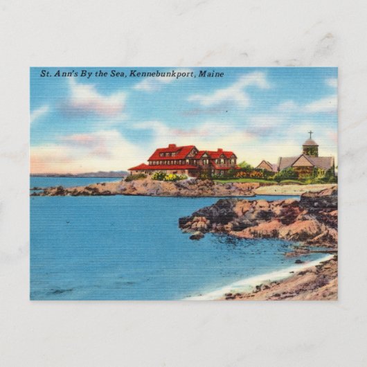 St. Ann's van het Zee, Kennebunkport, Maine Briefkaart (Voorkant)
