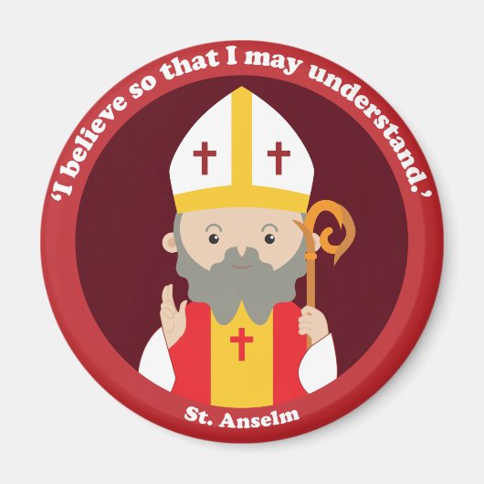 St. Anselm Magneet (Voorkant)