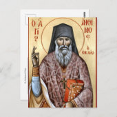 St. Anthimos of Chios Orthodox Christian Icon      Briefkaart (Voorkant / Achterkant)