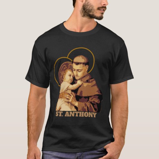 ST. ANTHONIE VAN PADUA BABY JESUS T-SHIRT (Voorkant)