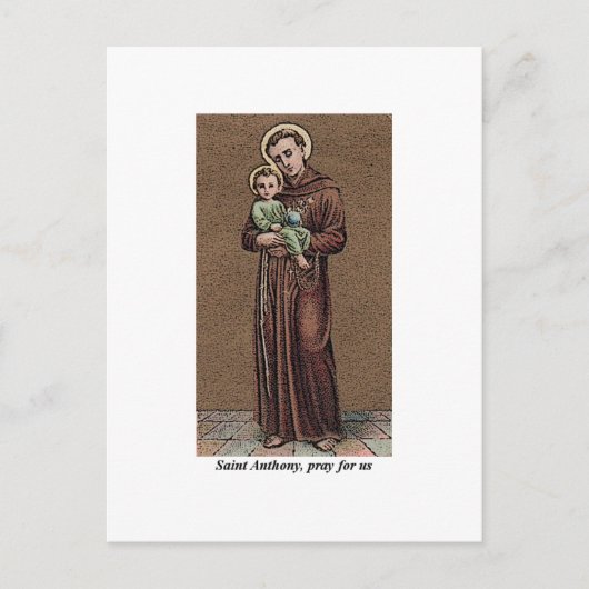 St. Anthony bidt voor ons Briefkaart (Voorkant)