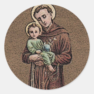 St. Anthony bidt voor ons Ronde Sticker