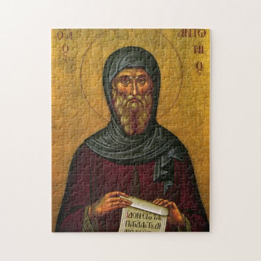 St. Anthony de Grote Orthodoxe Christelijk Icoon Legpuzzel (Verticaal)