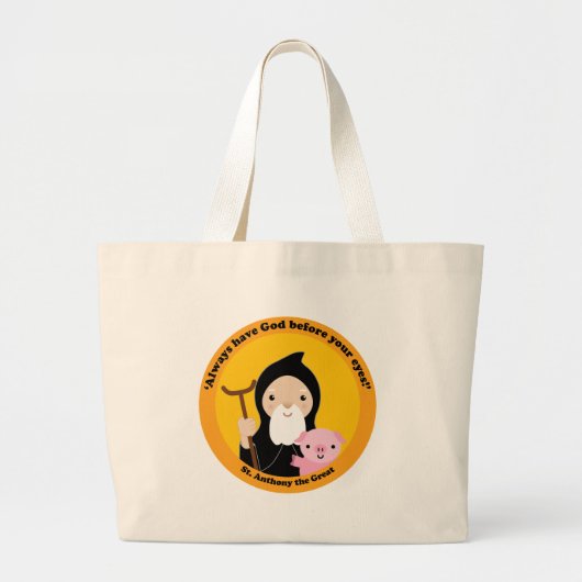 St. Anthony de Grote Tote Bag (Voorkant)