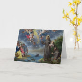 St. Anthony die van Padua aan de Vissen prediken Kaart (Gele Bloem)