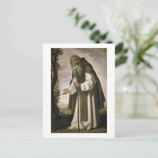 St. Anthony Dispirited, 1640 (olie op doek) Briefkaart (Staand voorkant)