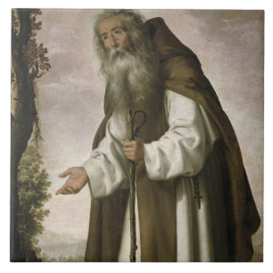 St. Anthony Dispirited, 1640 (olie op doek) Tegeltje