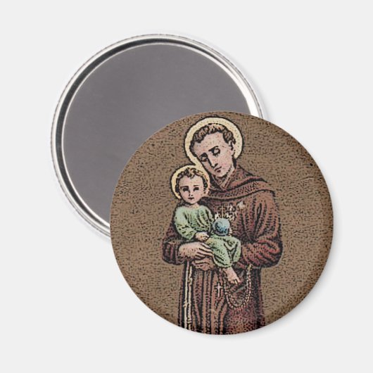 St. Anthony en Baby Jesus Magneet (Voorkant / Achterkant)
