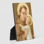 St. Anthony en het Christelijke Kind (JM 05) 5"x7" Fotoplaat (Zijkant)