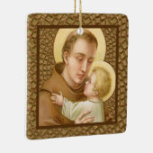 St. Anthony en het Christuskind (JM 05) DIY Back Keramisch Ornament (Rechts)
