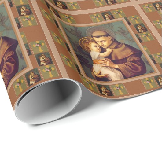 St. Anthony en het kind Jesus Cadeaupapier (Rol Hoek)