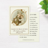 St. Anthony Gebed voor gemoedsrust & hart Visitekaartje (Bureau)